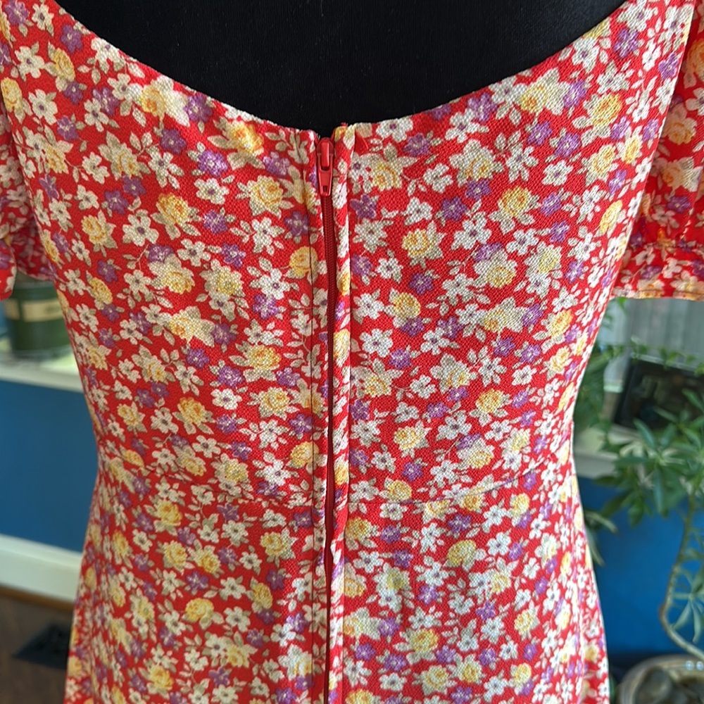 💐Spring sale! 50% off!💐Floral Fit and Flare Dress - Picture 5 of 8